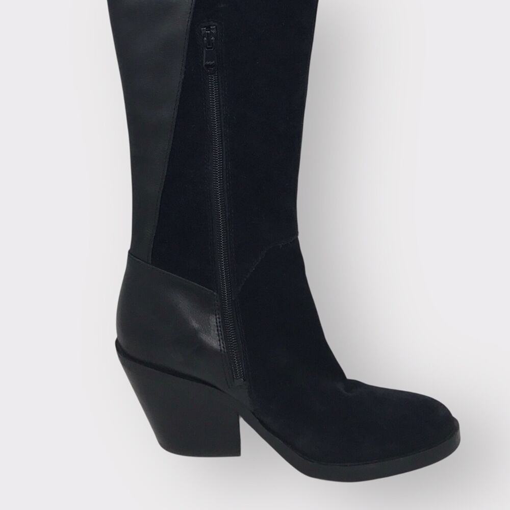 Naya Black Suede & Leather Boots Over the Knee Boots 7M - Picture 6 of 13